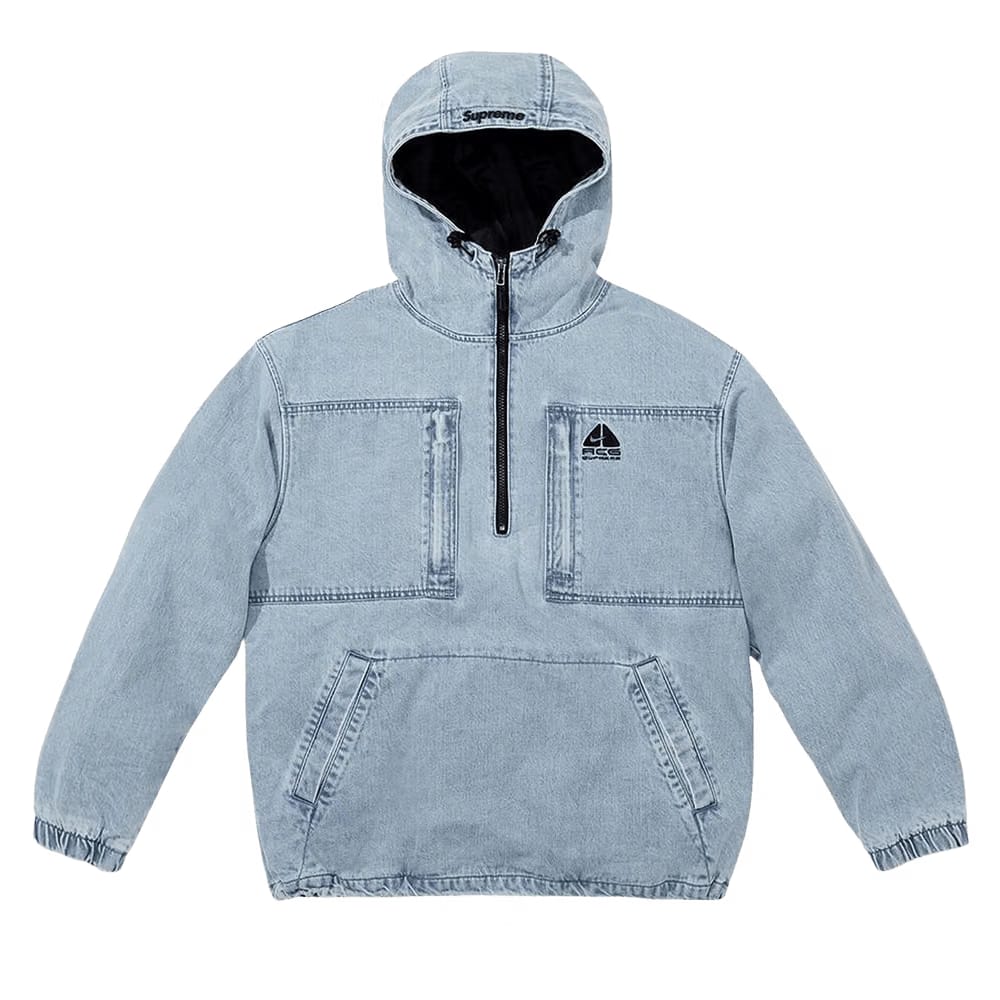 Supreme x Nike ACG Denim Pullover Washed Blue