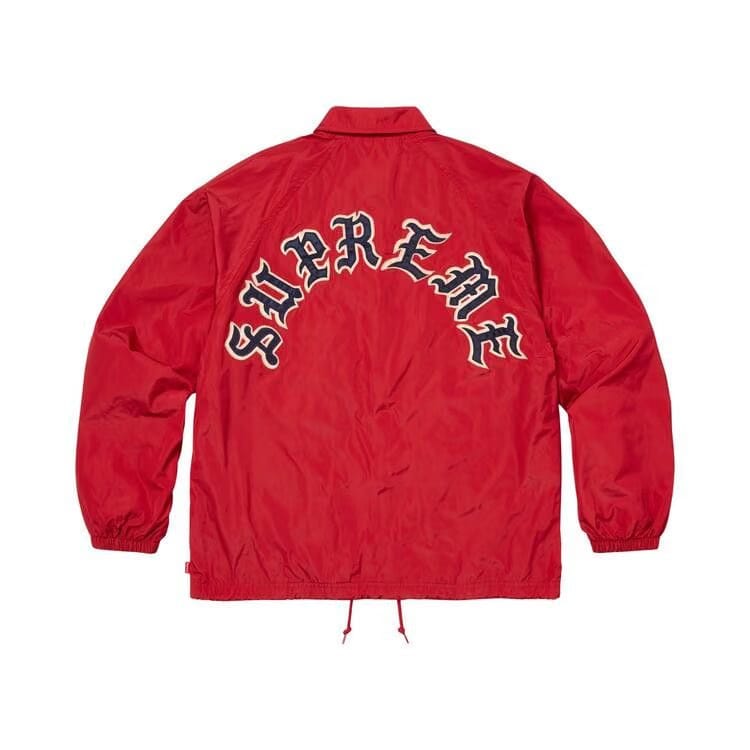 Supreme Old English Arc Coaches Jacket Red