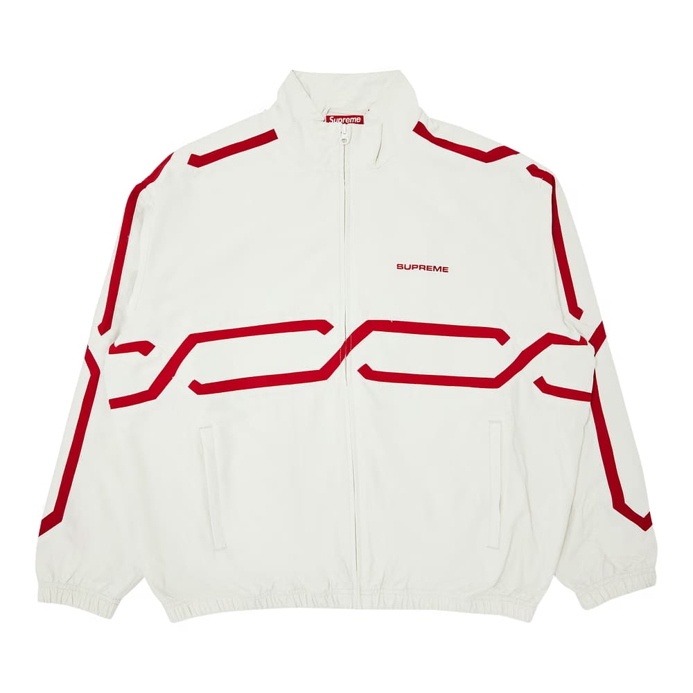 Supreme Inset Link Track Jacket Light Grey
