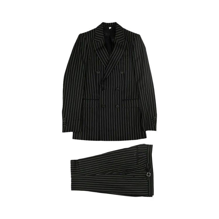 Burberry Pinstriped Blazer Black