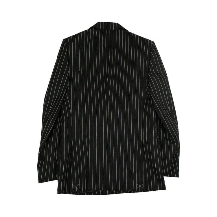 Burberry Pinstriped Blazer Black