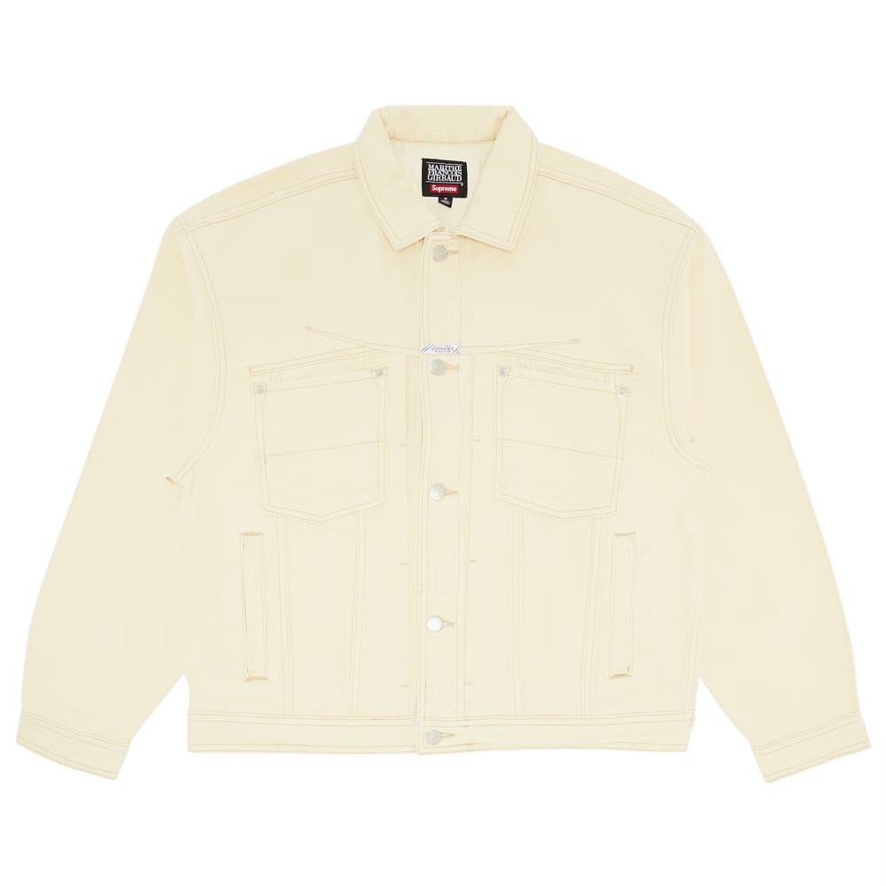 Supreme x Martithé + François Girbaud X-Seam Denim Trucker Jacket Pale Yellow
