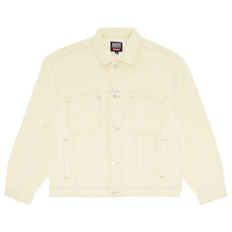 Supreme x Martithé + François Girbaud X-Seam Denim Trucker Jacket Pale Yellow