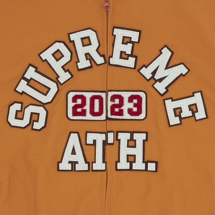 Supreme Appliqué Hooded Track Jacket Orange