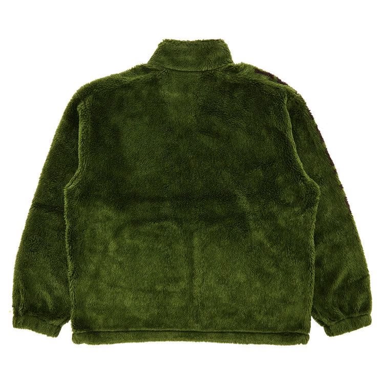 Supreme Shoulder Logo Fleece Jacket Green