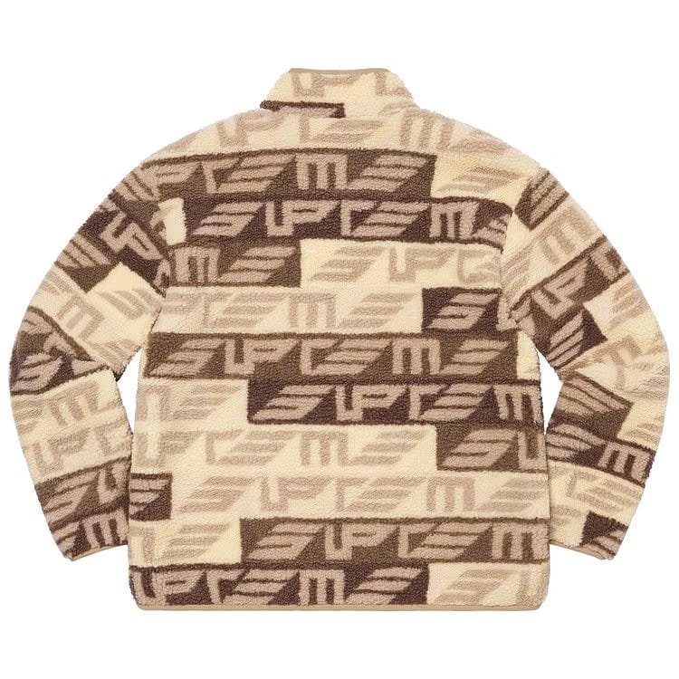 Supreme Geo Reversible WINDSTOPPER Fleece Jacket Tan