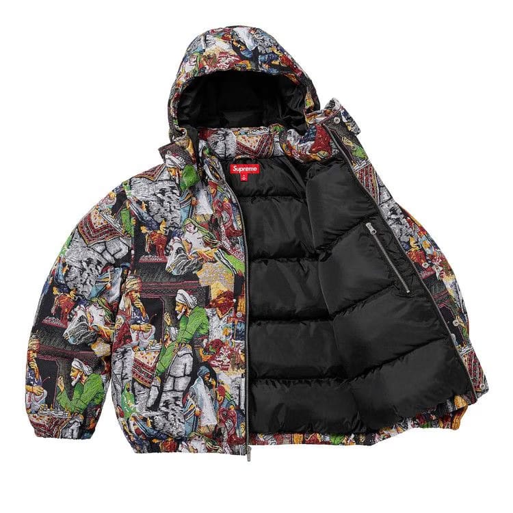 Supreme x Bless Tapestry Down Puffer Jacket Multicolor