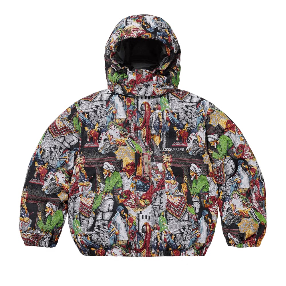 Supreme x Bless Tapestry Down Puffer Jacket Multicolor