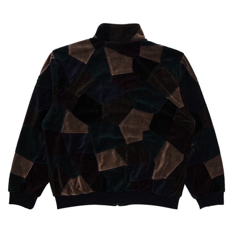 Supreme Patchwork Velour Track Jacket Dark Navy