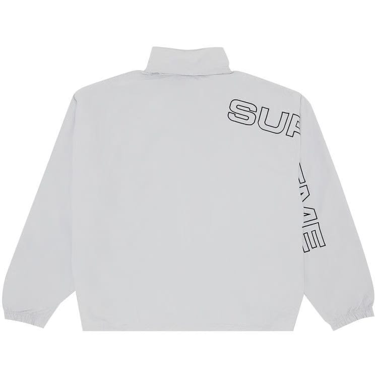 Supreme Spellout Embroidered Track Jacket Grey