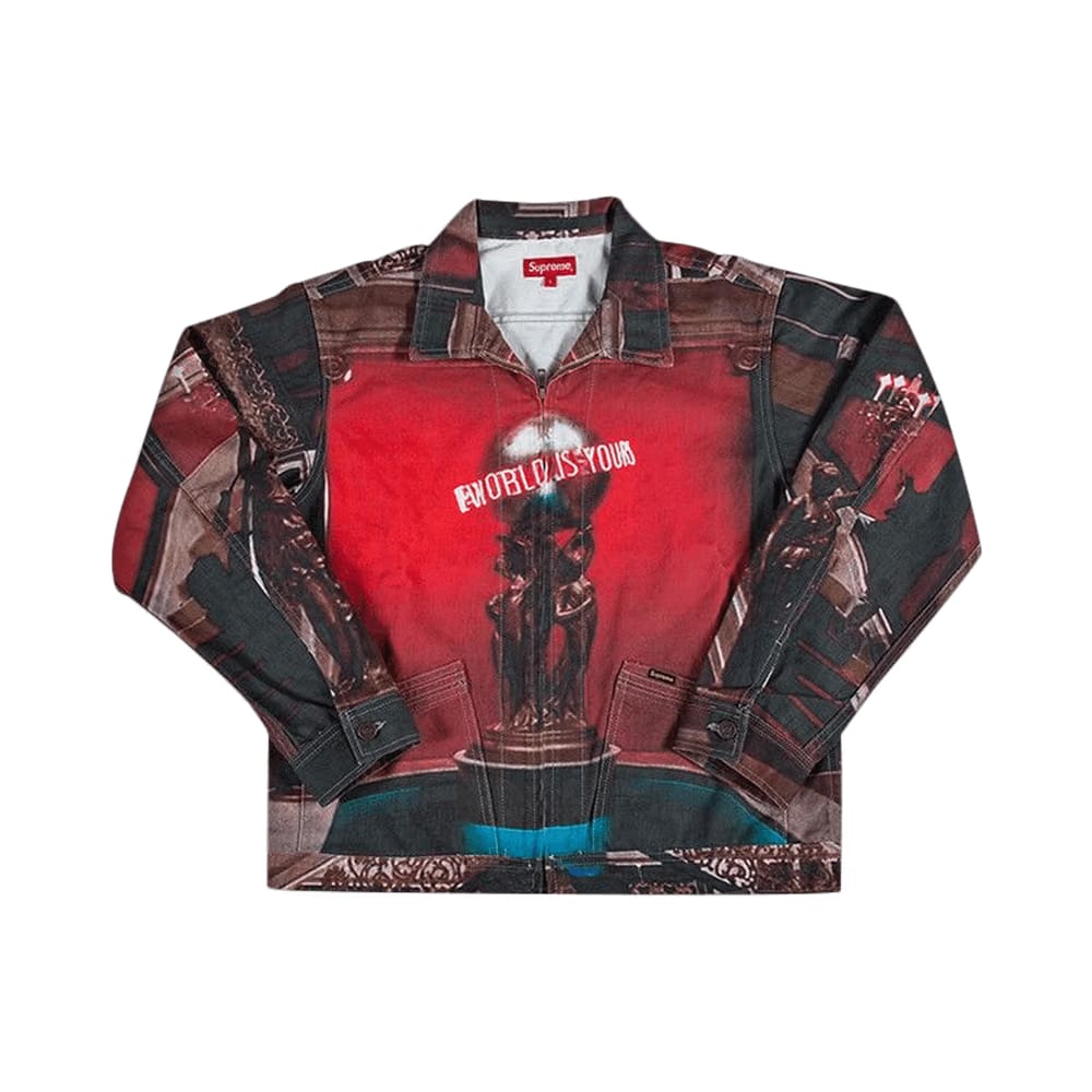 Supreme Scarface The World Is Yours Denim Jacket Multi
