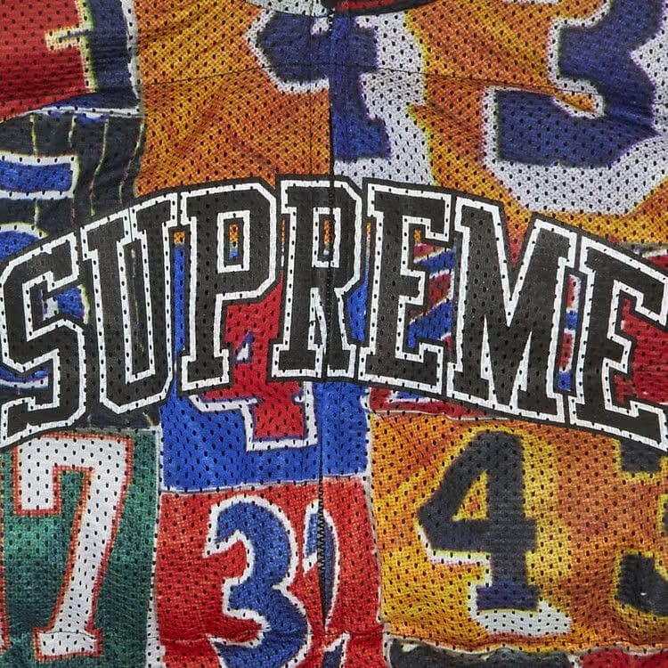 Supreme Mesh Jersey Puffer Jacket Multicolor