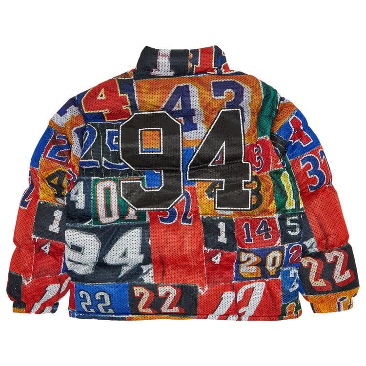 Supreme Mesh Jersey Puffer Jacket Multicolor