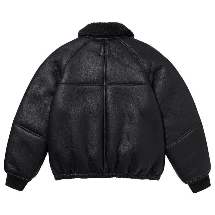 Supreme x Schott Shearling Bomber Jacket Black