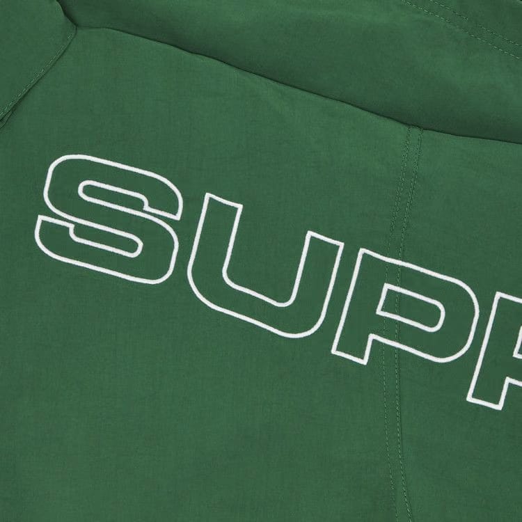 Supreme Spellout Embroidered Track Jacket Dark Green