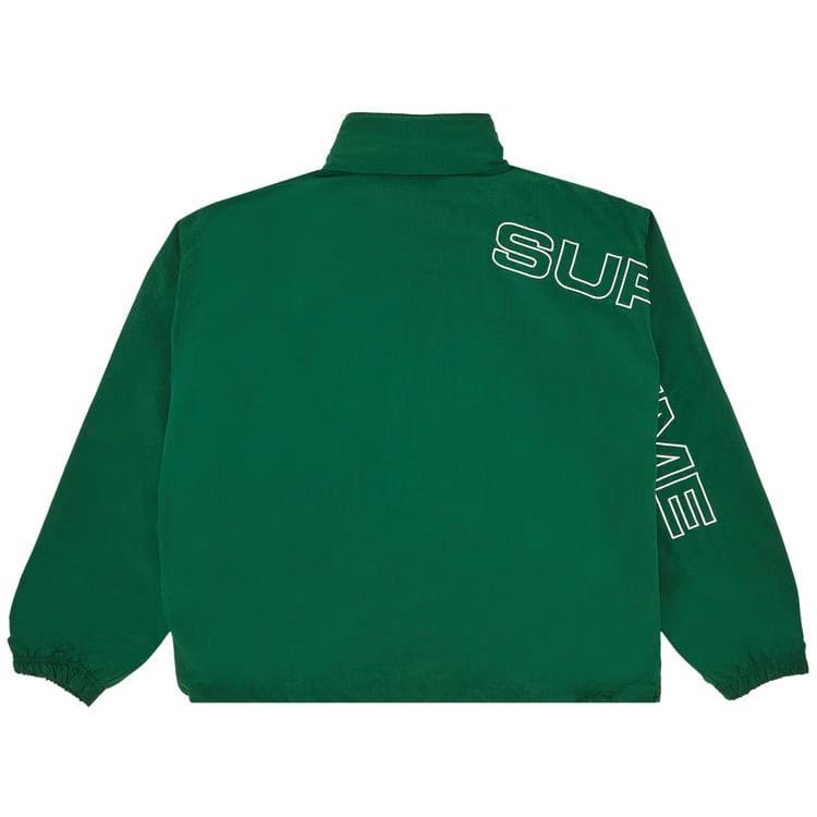 Supreme Spellout Embroidered Track Jacket Dark Green