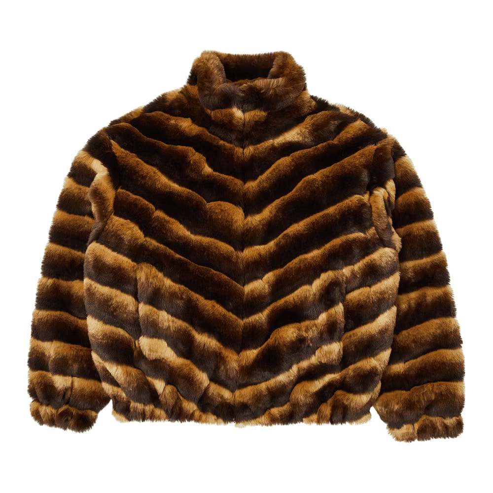 Supreme Faux Fur Jacket Brown