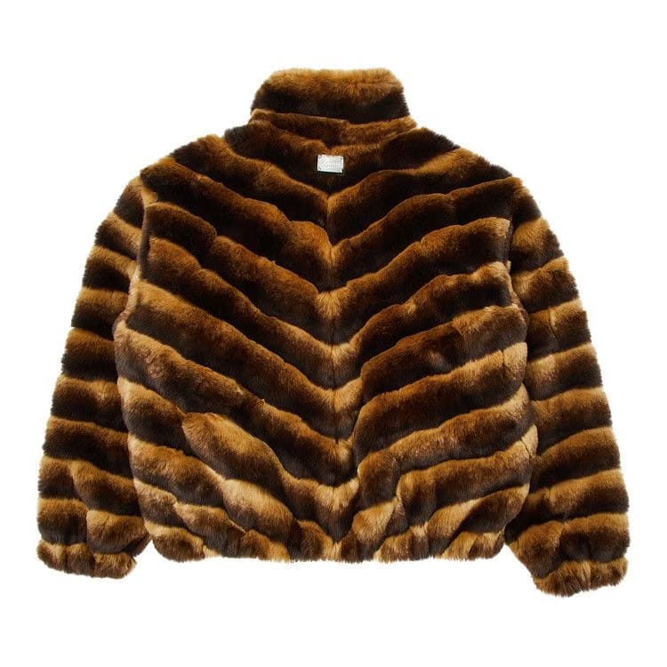 Supreme Faux Fur Jacket Brown