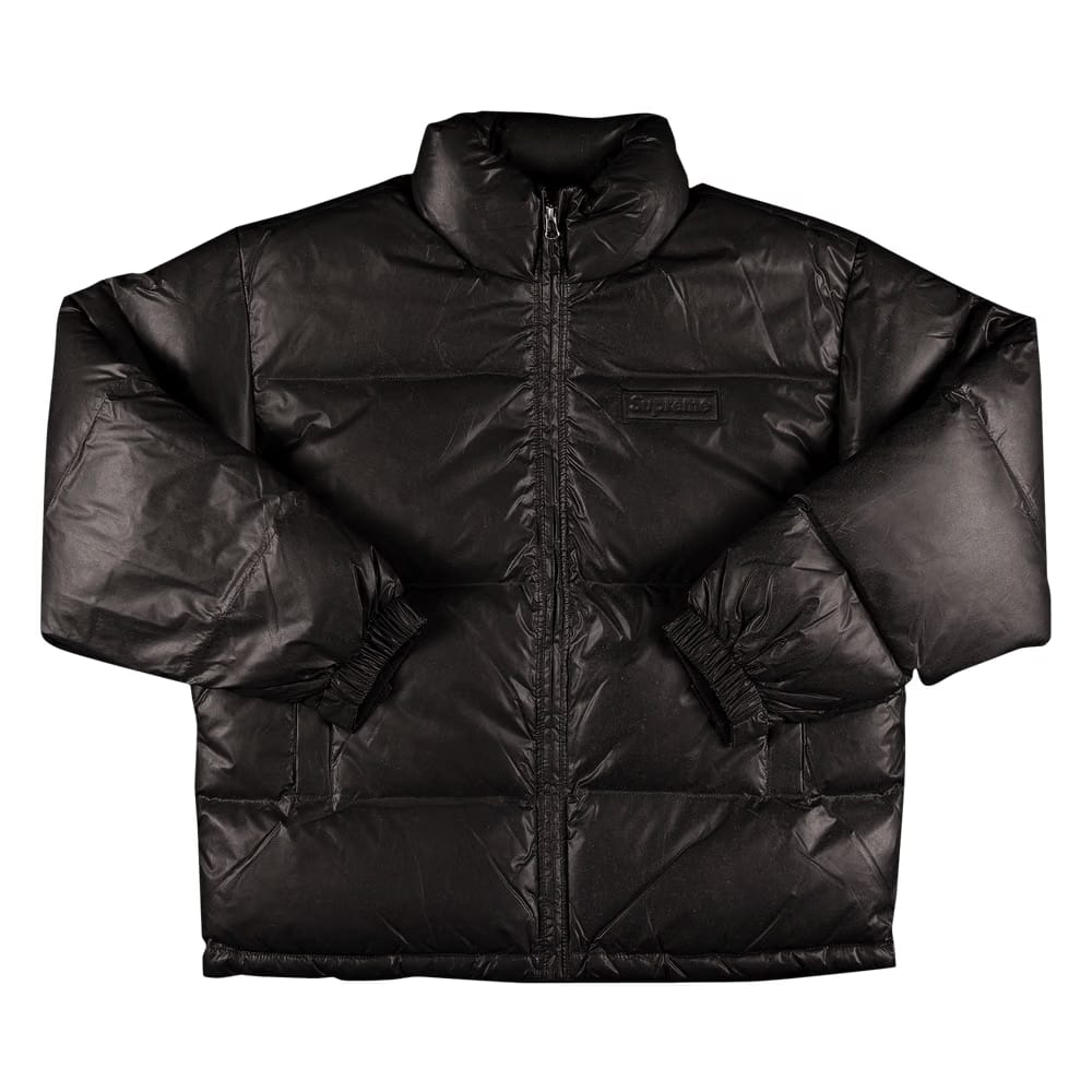 Supreme Reflective Speckled Down Jacket Black