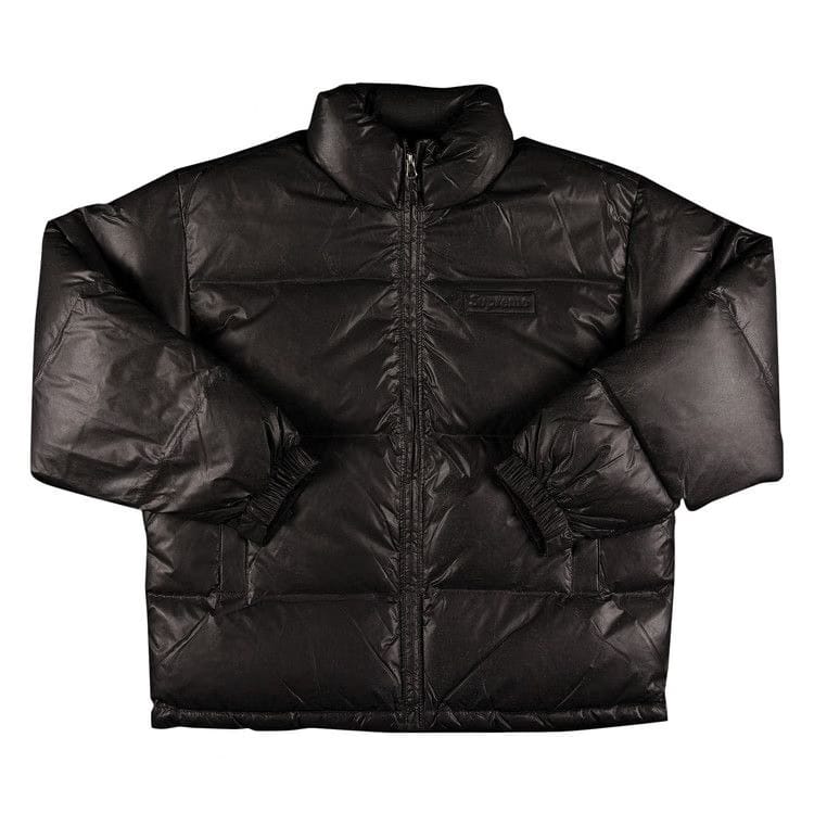 Supreme Reflective Speckled Down Jacket Black