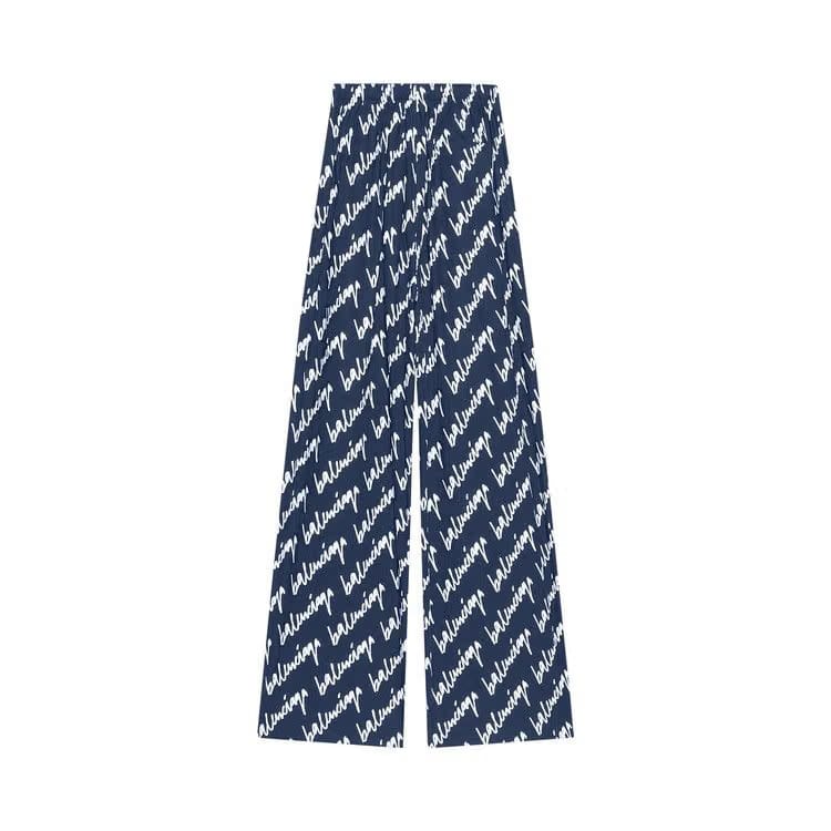 Balenciaga Scribble Pyjama Trouser Navy/White