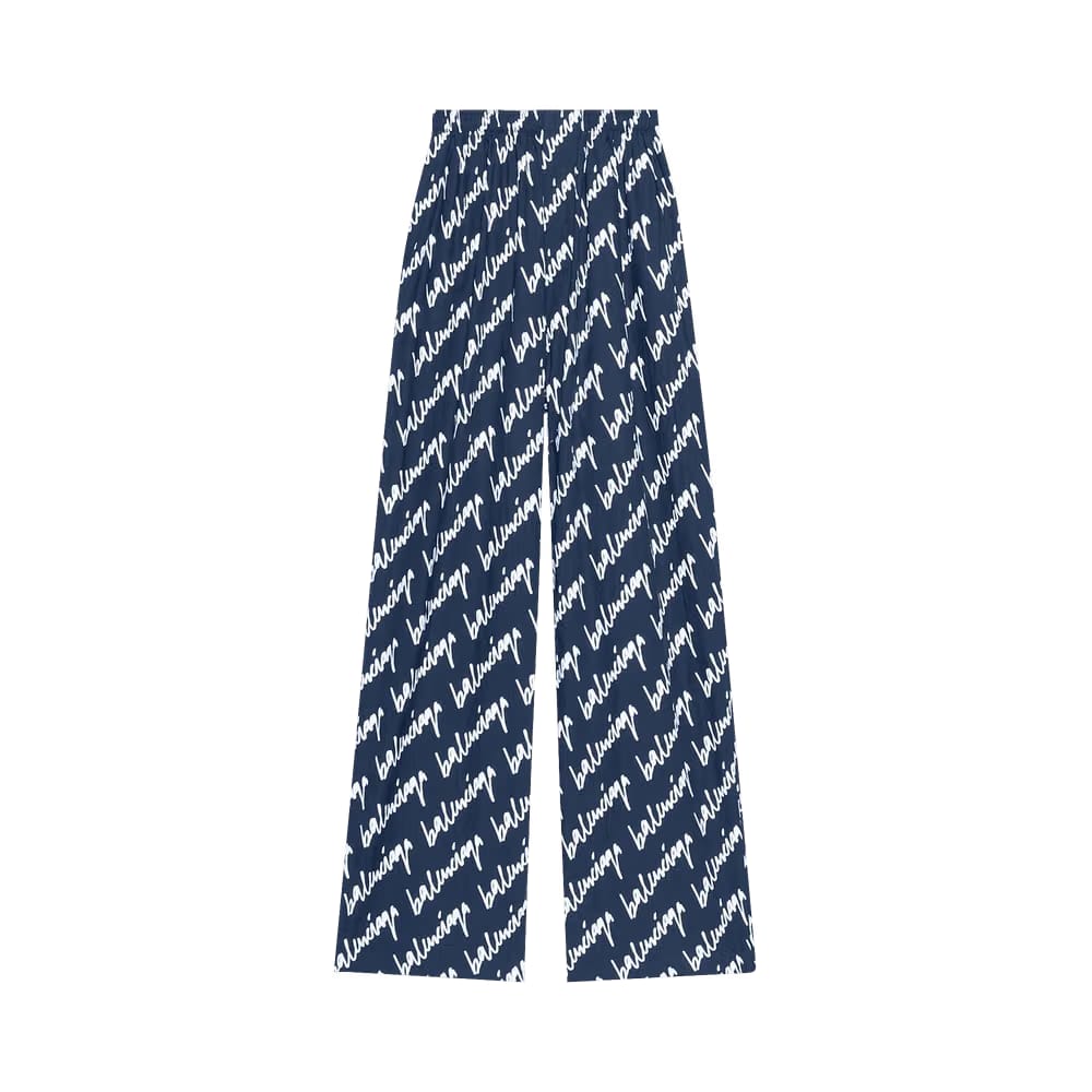 Balenciaga Scribble Pyjama Trouser Navy/White