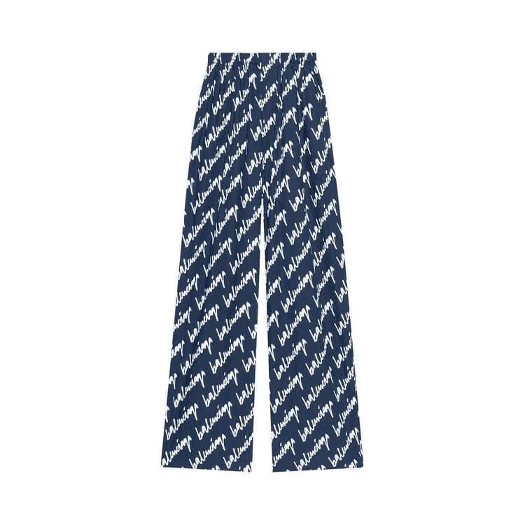 Balenciaga Scribble Pyjama Trouser Navy/White