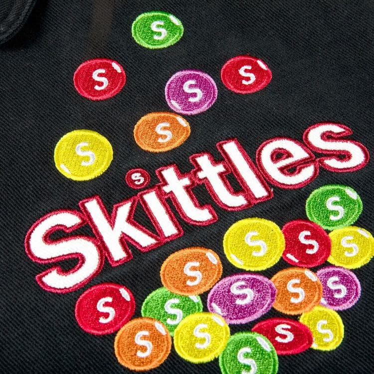 Supreme x Skittles x Mitchell & Ness Varsity Jacket Black