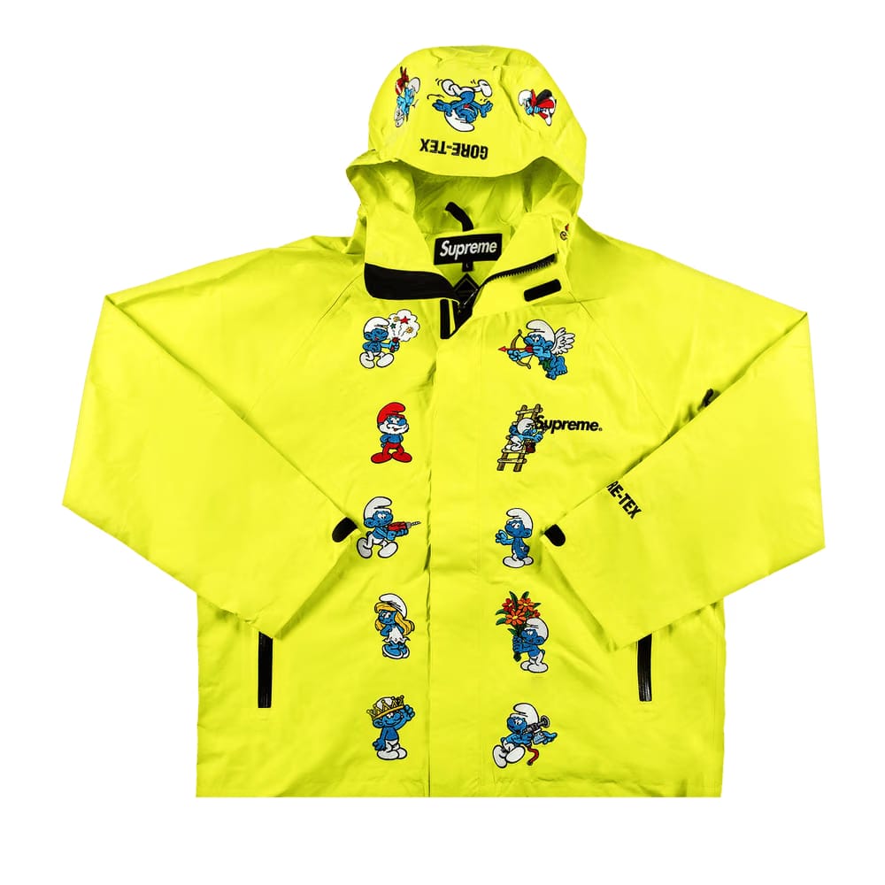 Supreme x Smurfs GORE-TEX Shell Jacket Bright Yellow