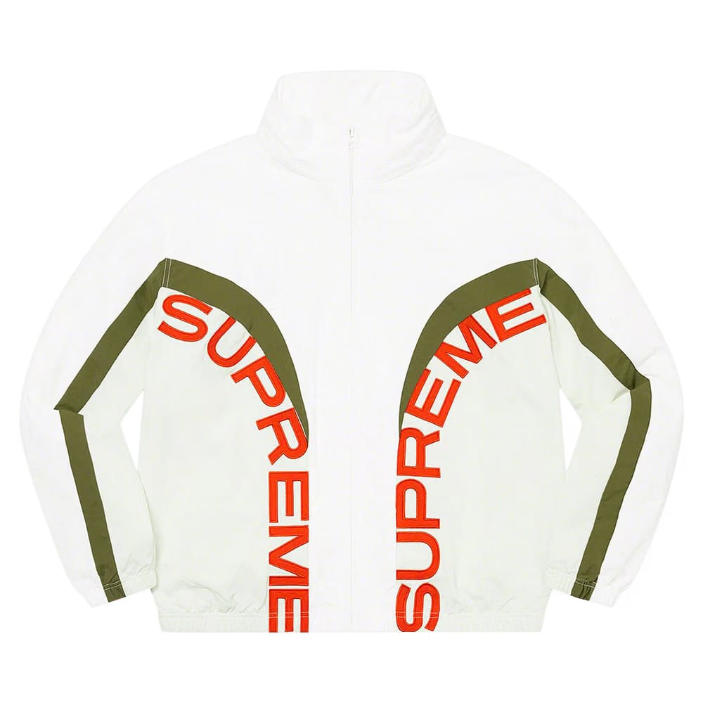 Supreme Curve Track Jacket White