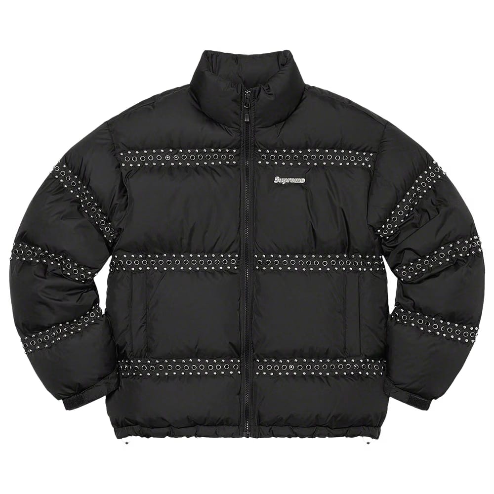 Supreme x B.B. Simon Studded Puffer Jacket Black