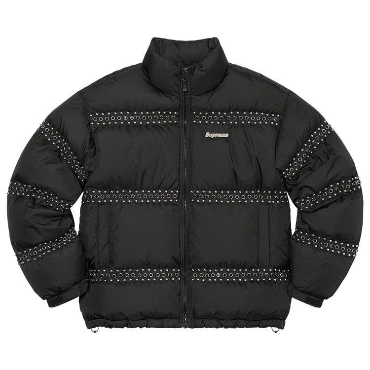 Supreme x B.B. Simon Studded Puffer Jacket Black