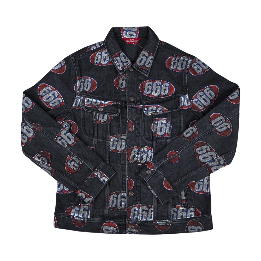 Supreme 666 Denim Trucker Jacket Black