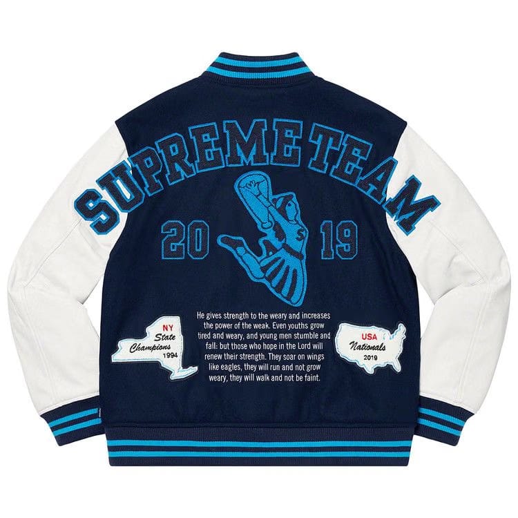 Supreme Team Varsity Jacket Navy