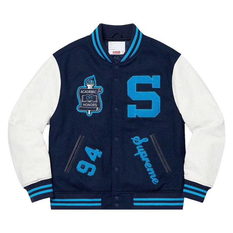 Supreme Team Varsity Jacket Navy