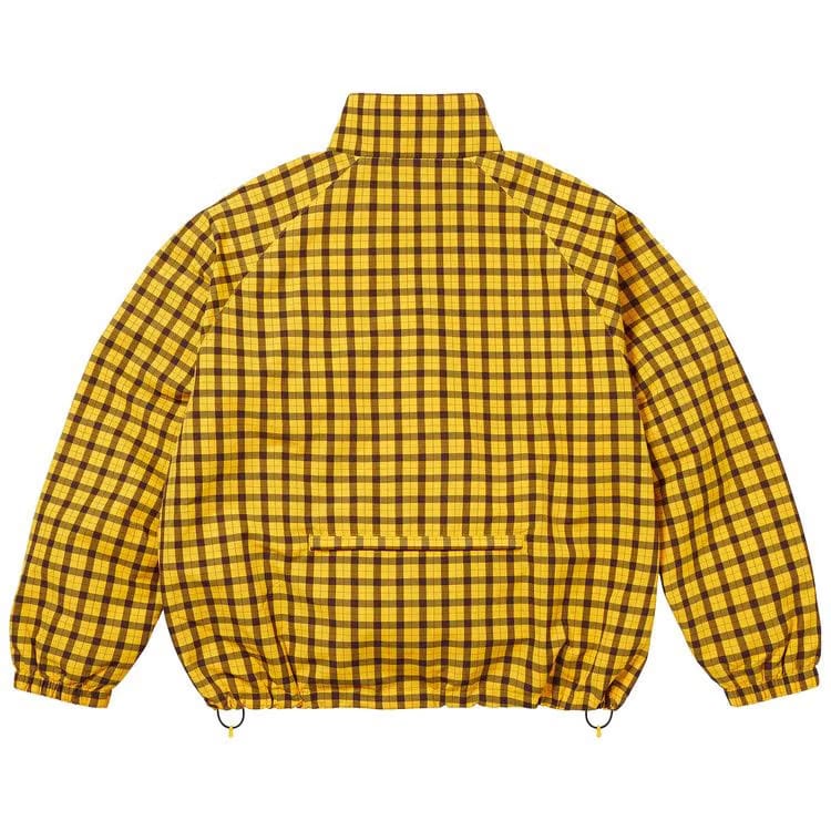 Supreme Plaid Track Jacket Yellow