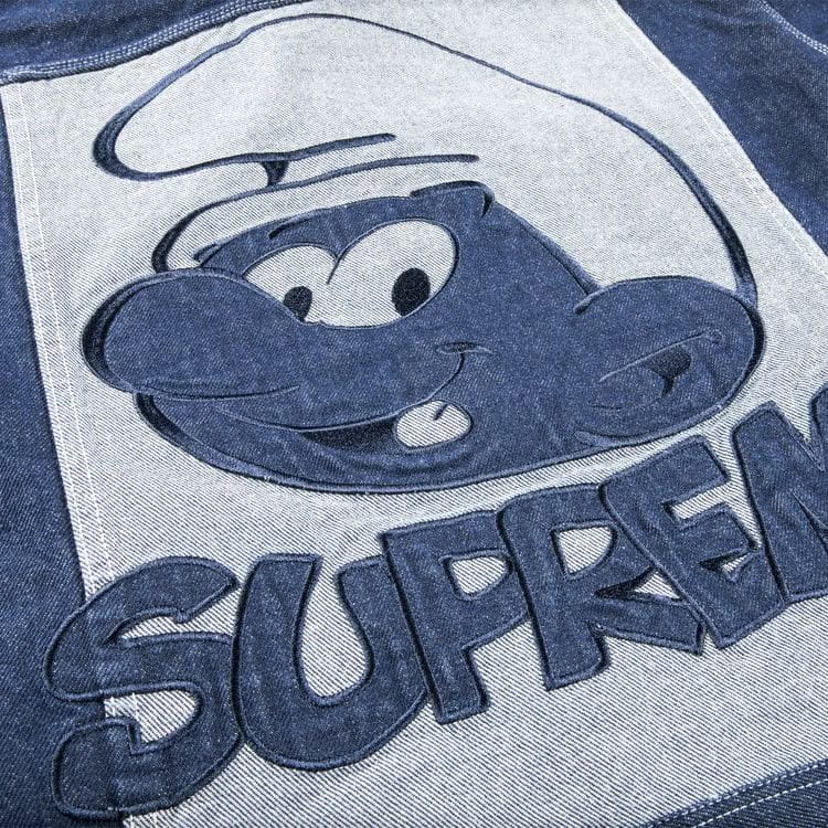 Supreme x Smurfs Denim Trucker Jacket Blue