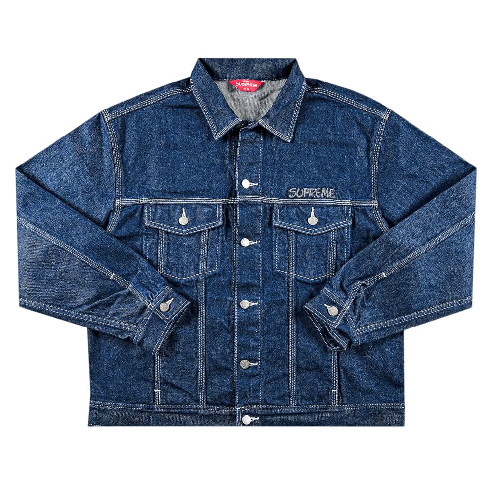 Supreme x Smurfs Denim Trucker Jacket Blue