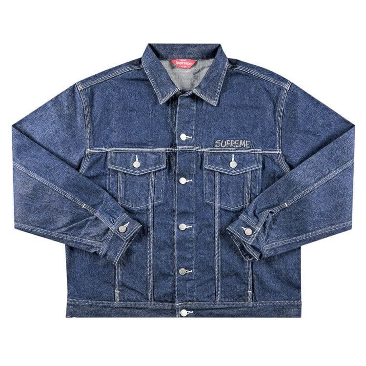 Supreme x Smurfs Denim Trucker Jacket Blue