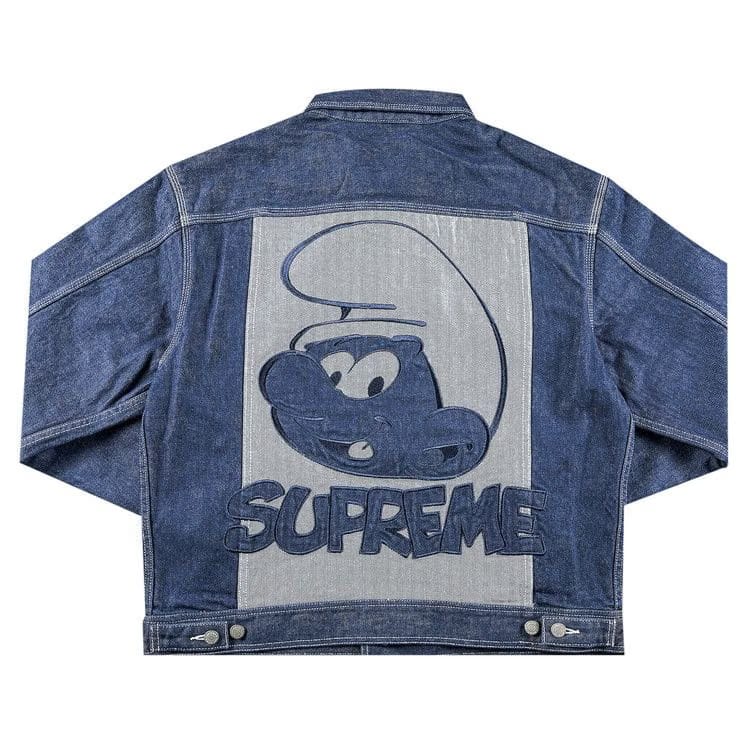 Supreme x Smurfs Denim Trucker Jacket Blue