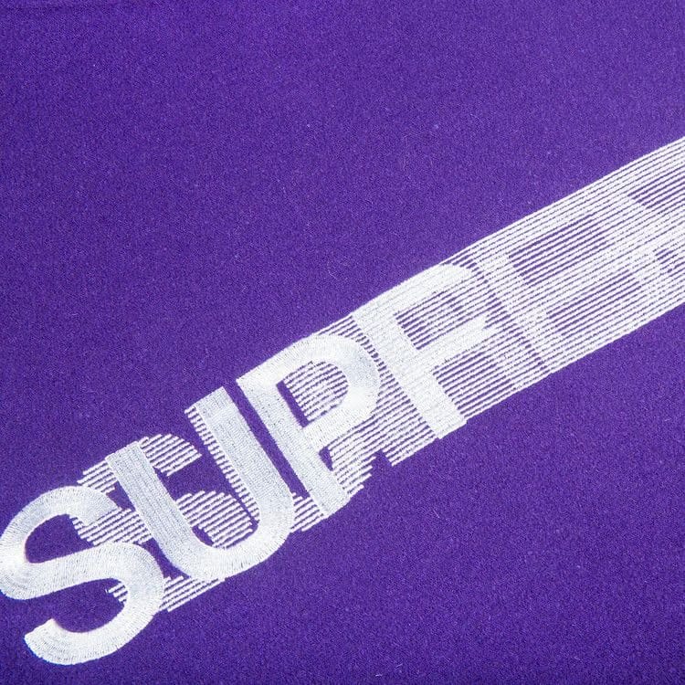 Supreme Motion Logo Varsity Jacket Purple