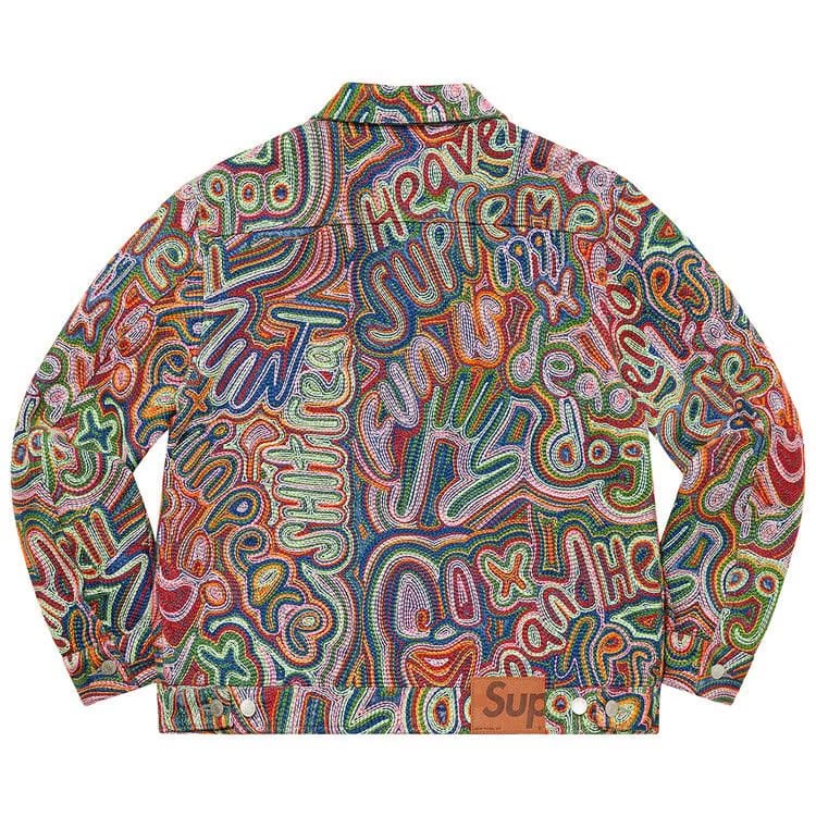 Supreme Chainstitch Denim Jacket Multicolor