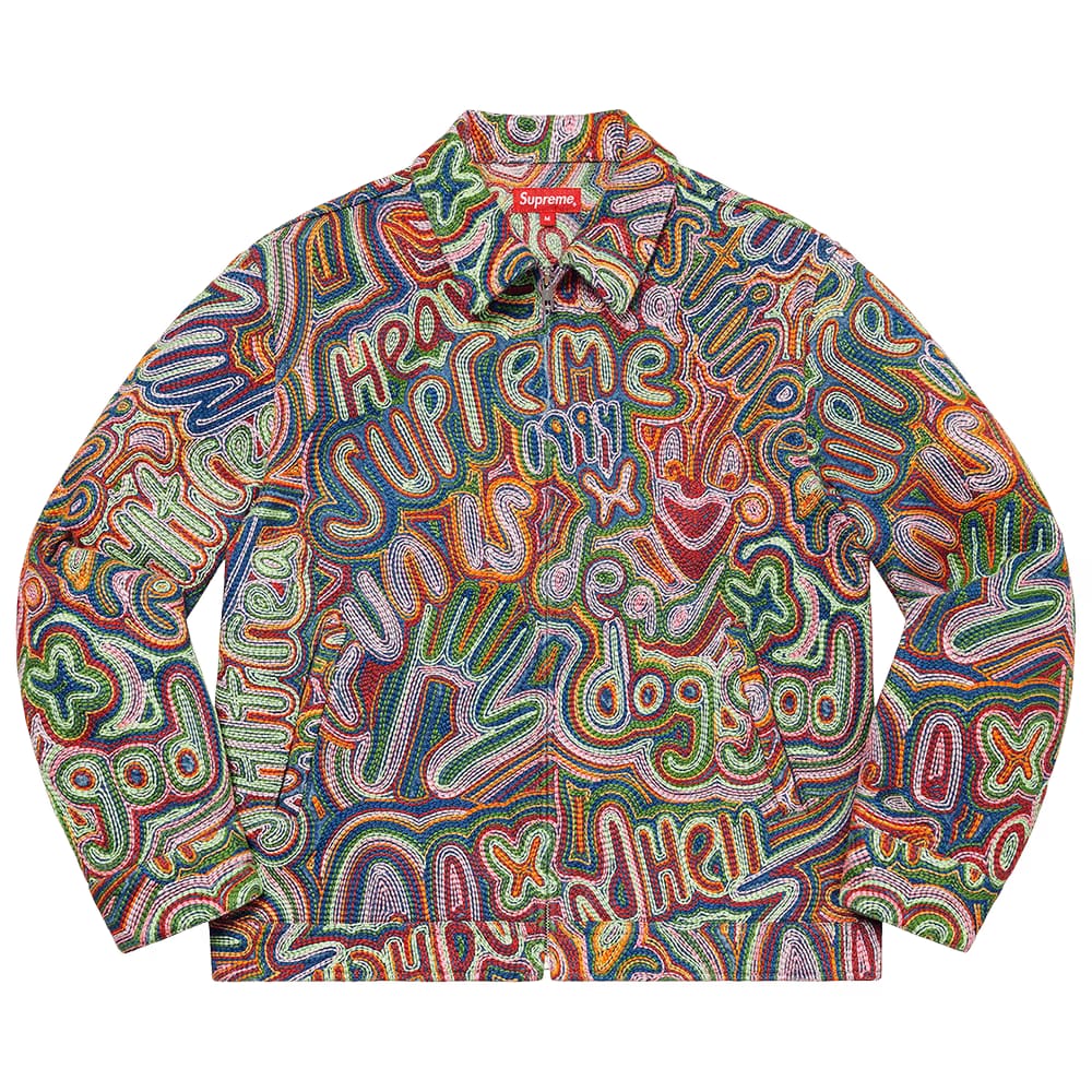 Supreme Chainstitch Denim Jacket Multicolor