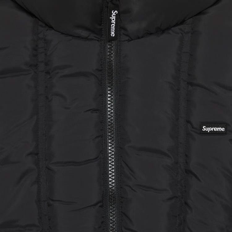 Supreme Flannel Reversible Puffer Jacket Black