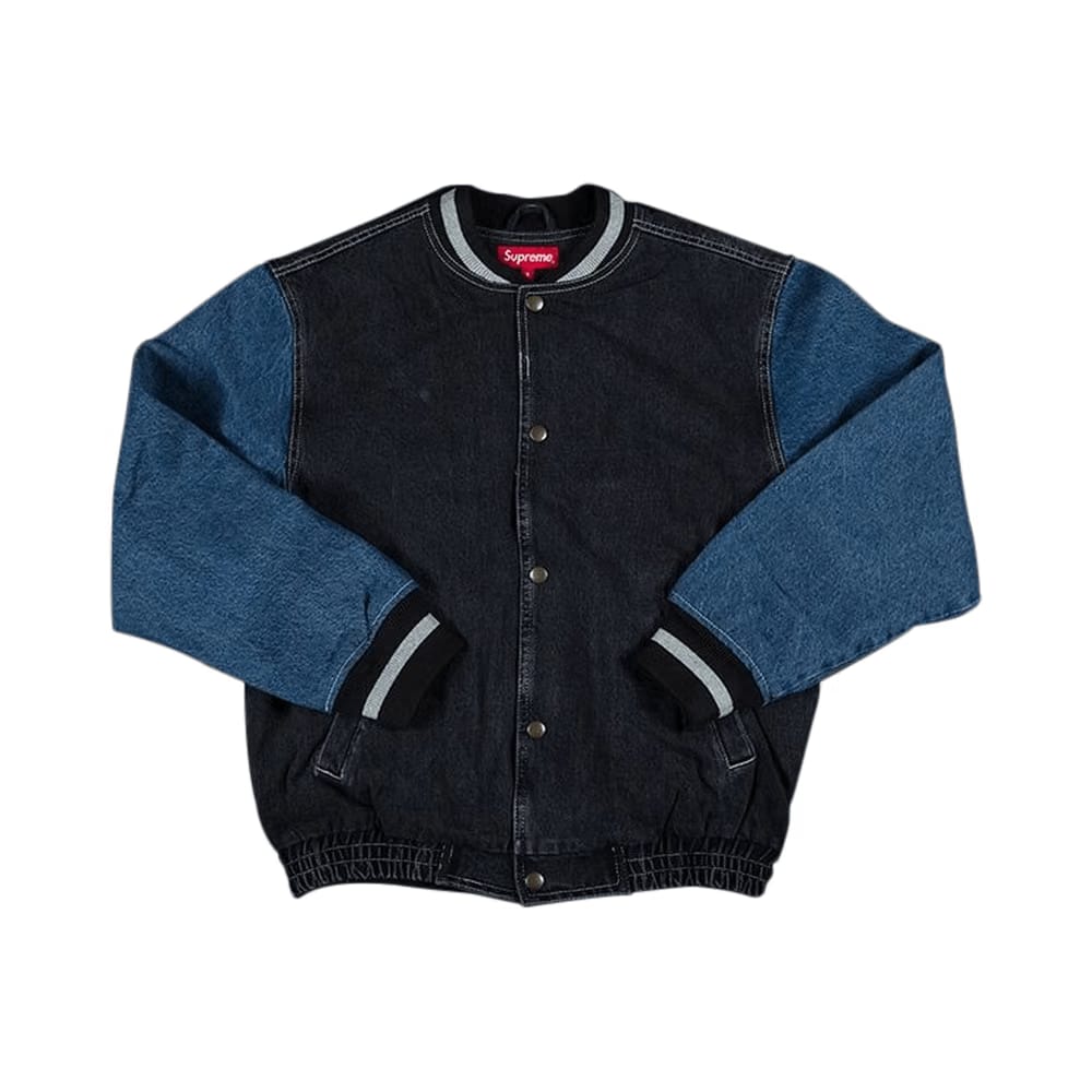Supreme Denim Varsity Jacket Black