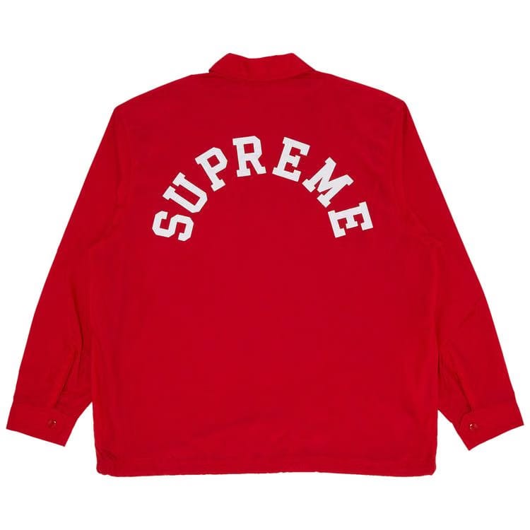 Supreme x Champion Coaches Jacket Red