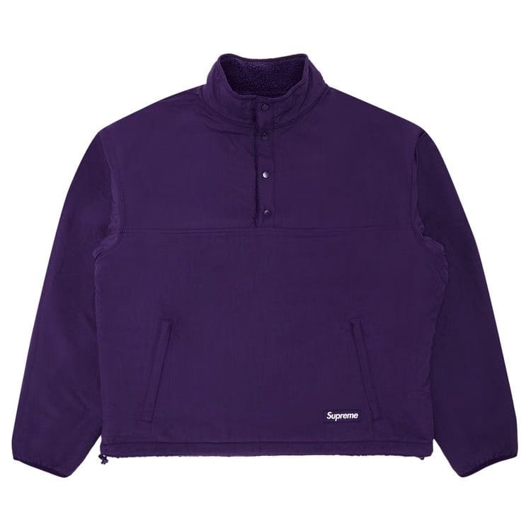 Supreme Polartec Shearling Reversible Pullover Purple