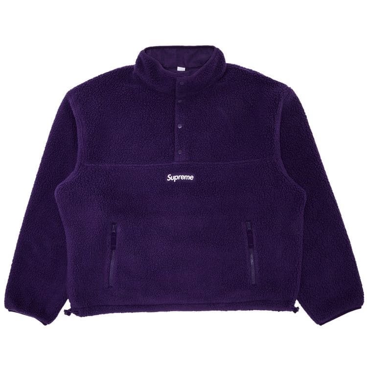 Supreme Polartec Shearling Reversible Pullover Purple