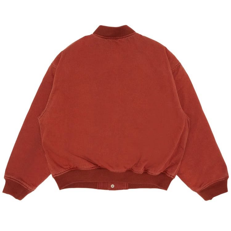 Supreme Washed Knockout Denim Varsity Jacket Rust