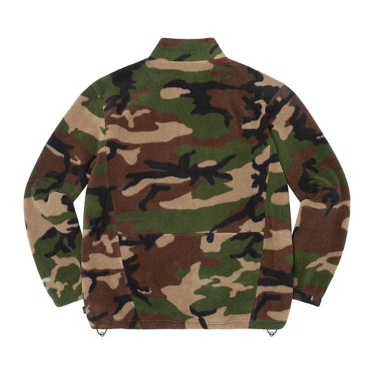 Supreme x Polartec Zip Jacket Woodland Camo